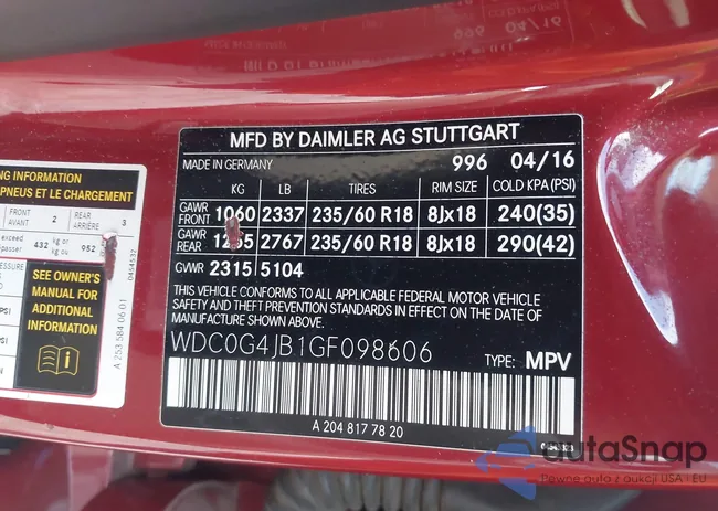 WDC0G4JB1GF098606: 44089159