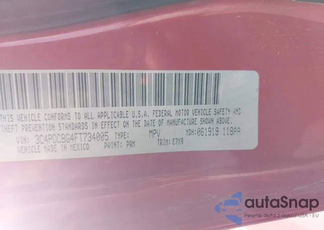 3C4PDCBG4FT734005: 44089333