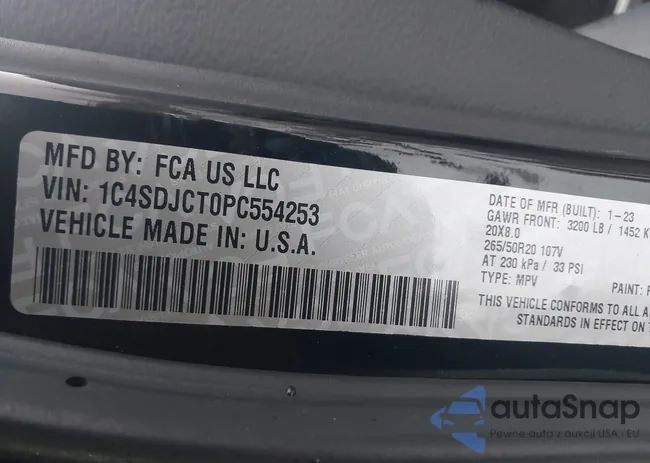 1C4SDJCT0PC554253: 44089358