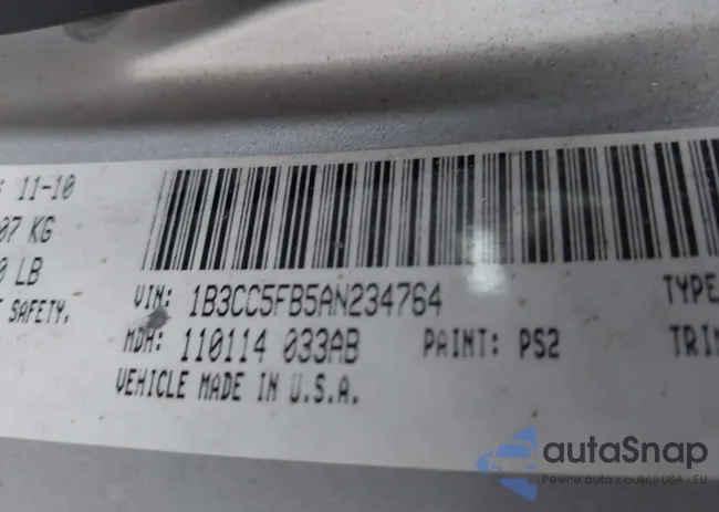 1B3CC5FB5AN234764: 44089431