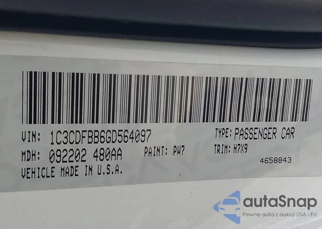 1C3CDFBB6GD564097: 44089443