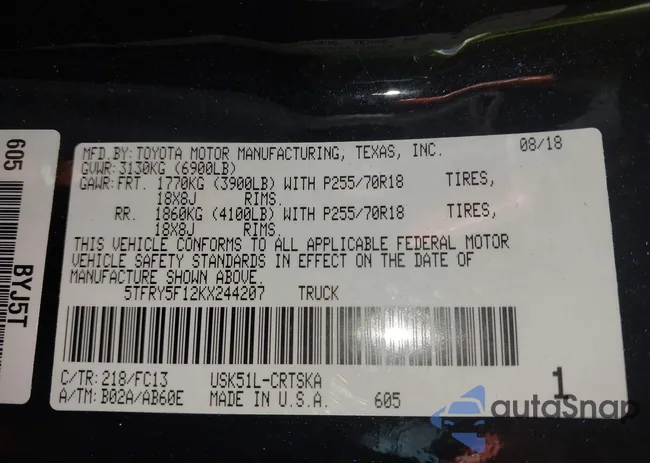 5TFRY5F12KX244207: 44089461