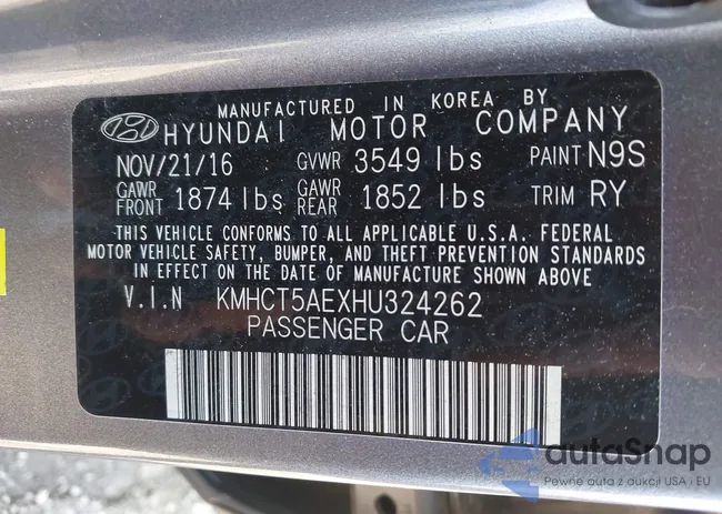 KMHCT5AEXHU324262: 44090564