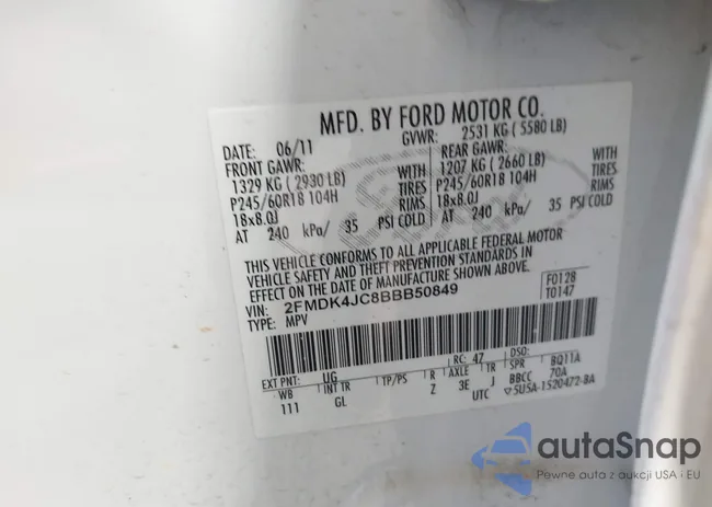 2FMDK4JC8BBB50849: 44090728