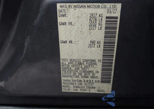 1N4AL3AP2HN349139: 44090891