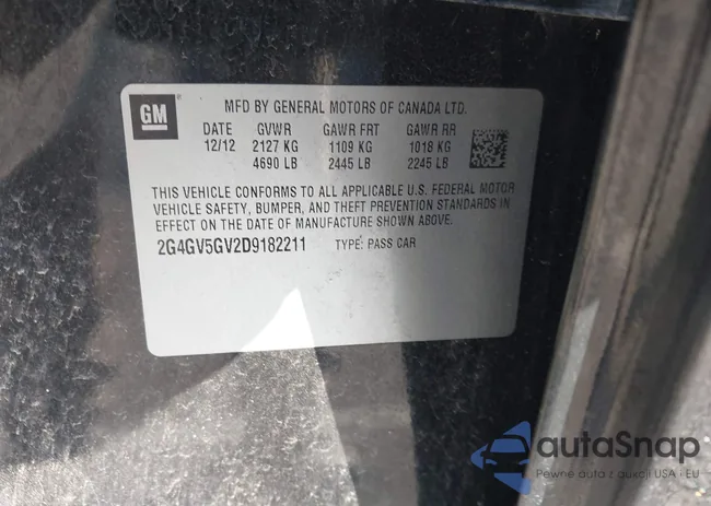 2G4GV5GV2D9182211: 44090893