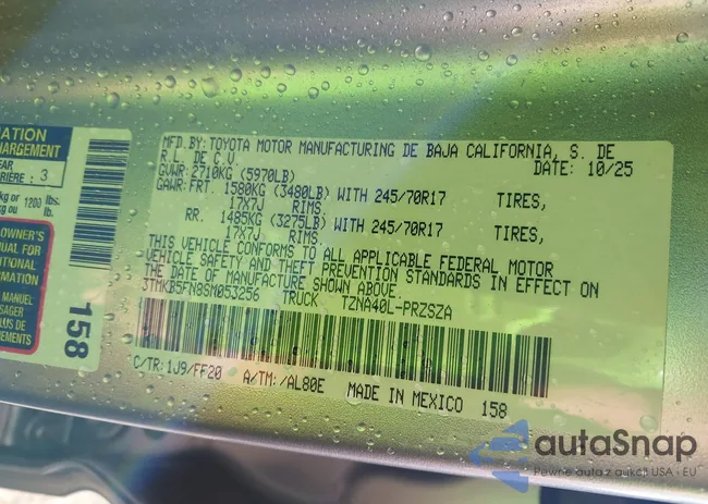 3TMKB5FN8SM053256: 44091077