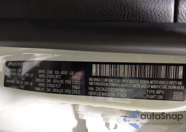 ZACNJDBB2MPM39111: 44090257