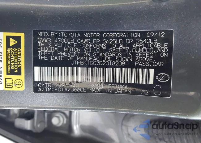 JTHBK1GG7D2018208: 44090431