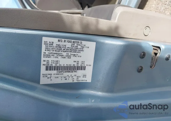 1FAHP35N98W287941: 44090476