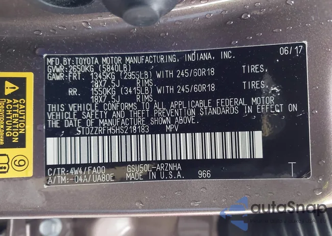 5TDZZRFH5HS218183: 44091734