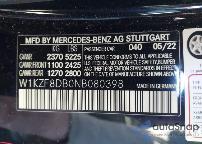 W1KZF8DB0NB080398: 44092015