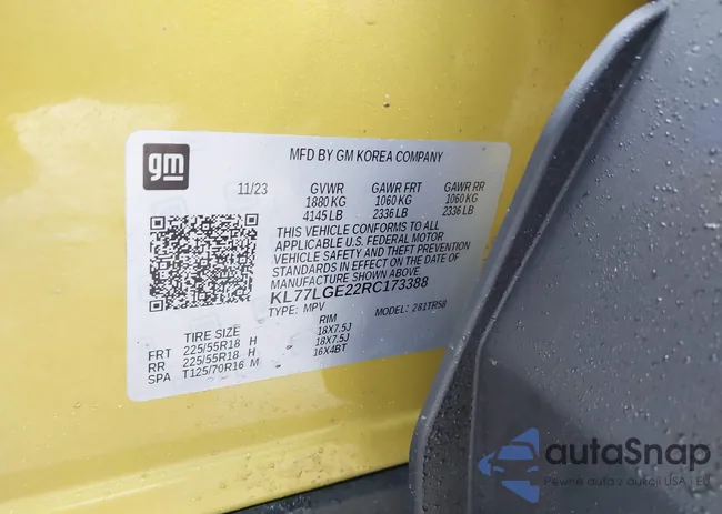 KL77LGE22RC173388: 44092123