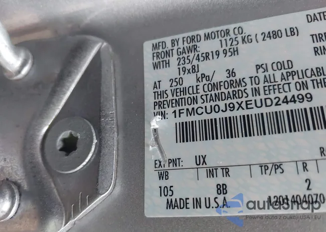 1FMCU0J9XEUD24499: 44091233