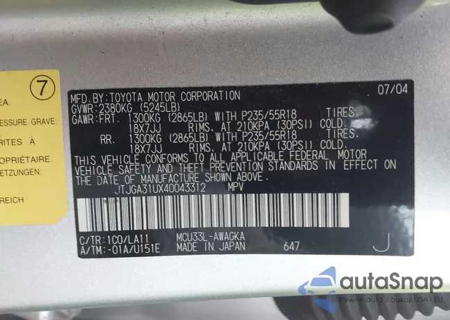 JTJGA31UX40043312: 44091408