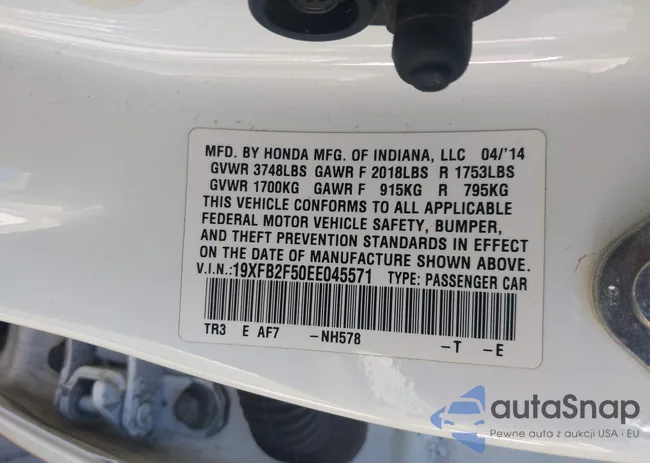 19XFB2F50EE045571: 44091451