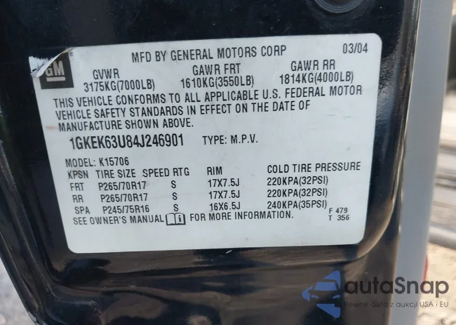 1GKEK63U84J246901: 44092573