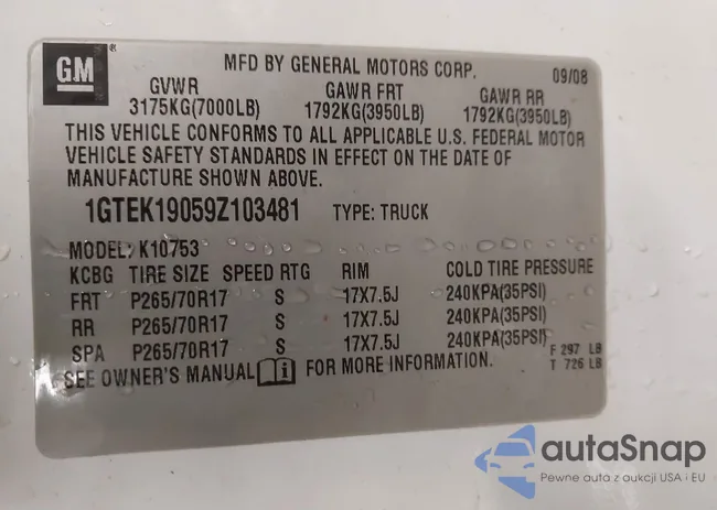 1GTEK19059Z103481: 44092752