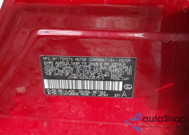 JTHBK1EG3A2357515: 44092798