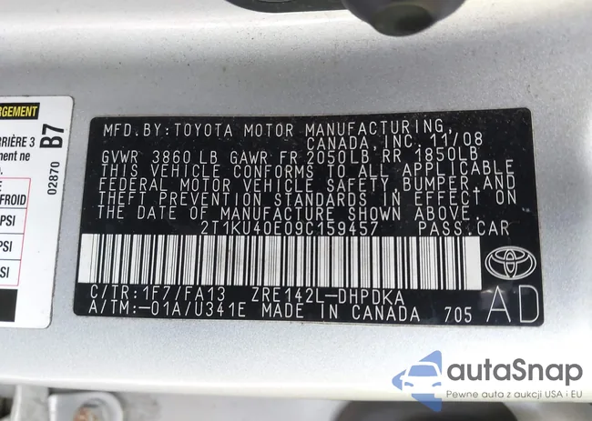 2T1KU40E09C159457: 44092848