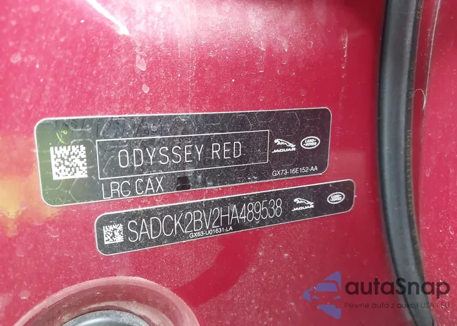 SADCK2BV2HA489538: 44092852