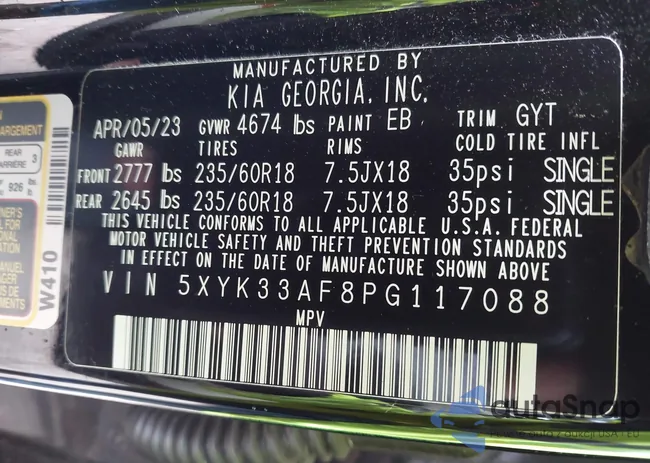 5XYK33AF8PG117088: 44092943