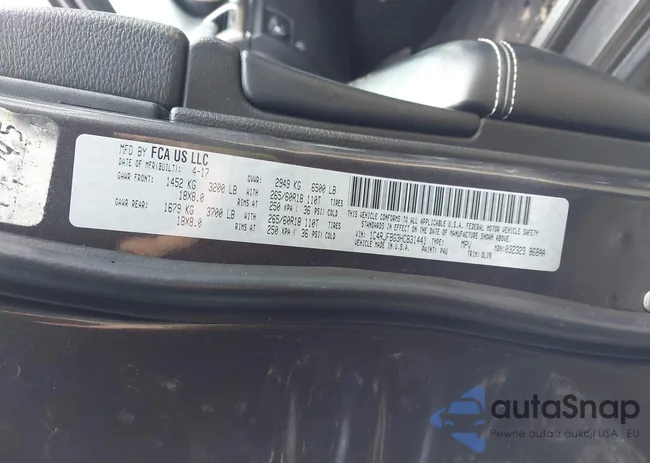 1C4RJFBG3HC831441: 44092979