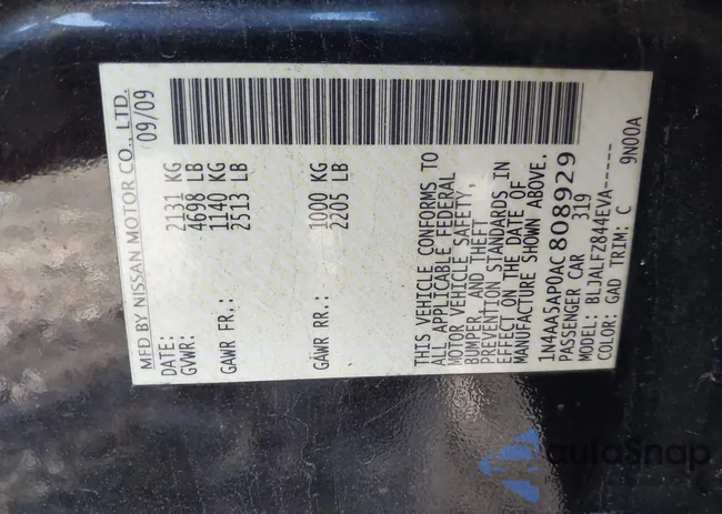 1N4AA5AP0AC808929: 44093046