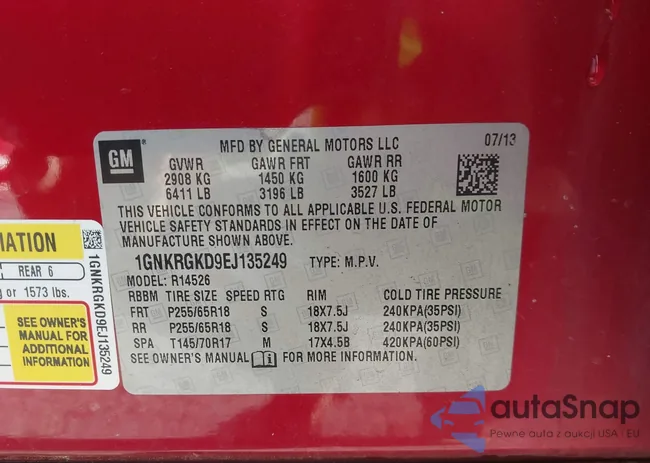 1GNKRGKD9EJ135249: 44092201