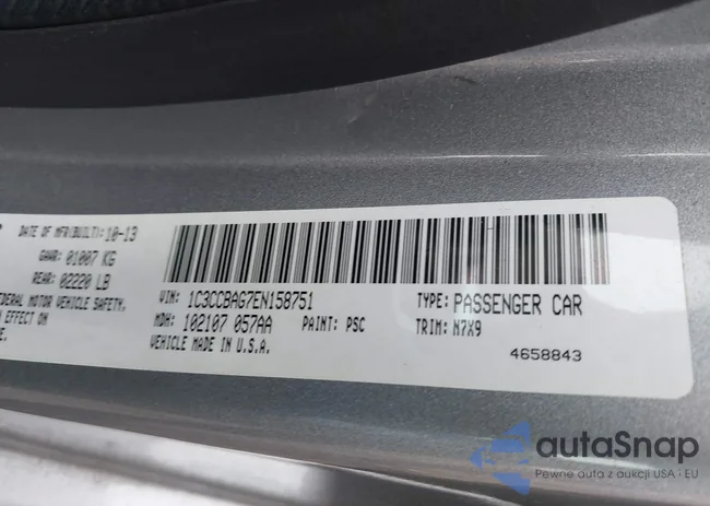 1C3CCBAG7EN158751: 44092394