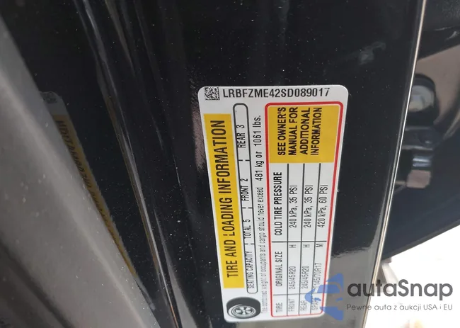 LRBFZME42SD089017: 44093581