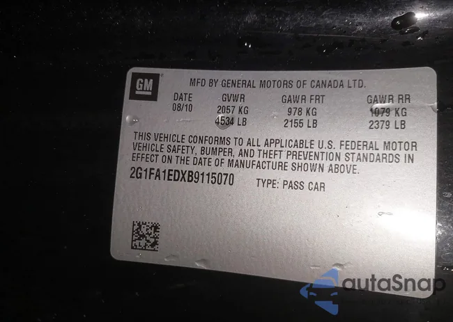 2G1FA1EDXB9115070: 44093590