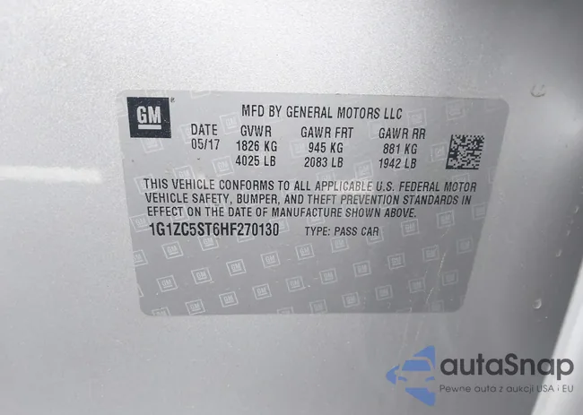 1G1ZC5ST6HF270130: 44093629