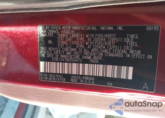 5TBET34136S503473: 44093662