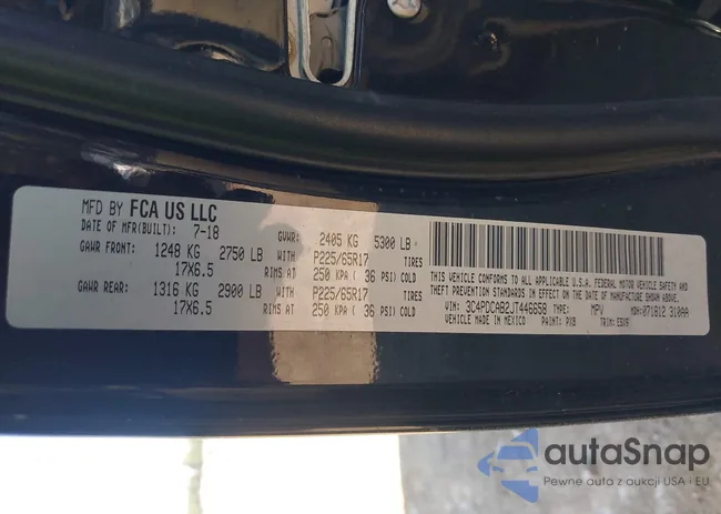 3C4PDCAB2JT446658: 44093737