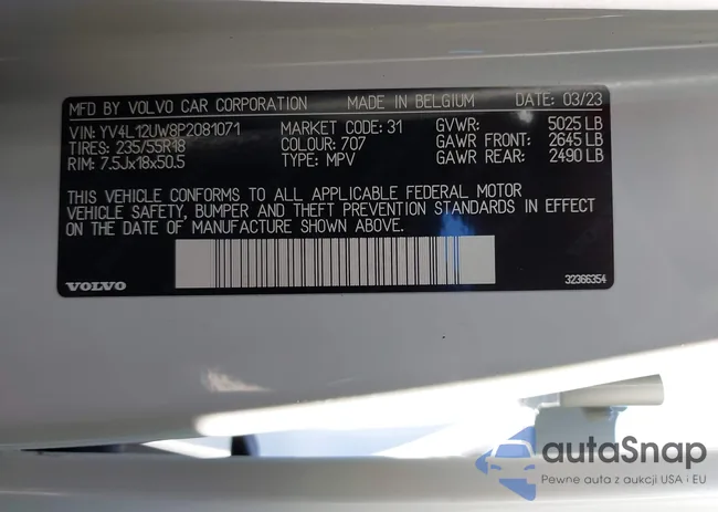 YV4L12UW8P2081071: 44093814