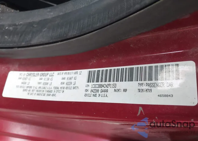 1C3CCBBB4CN271153: 44093848