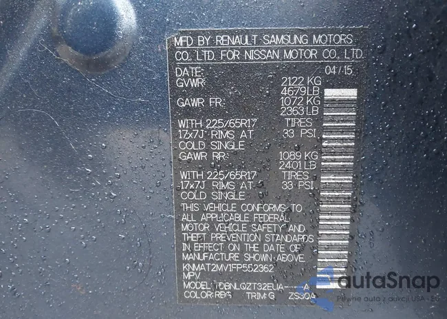 KNMAT2MV1FP552362: 44093915