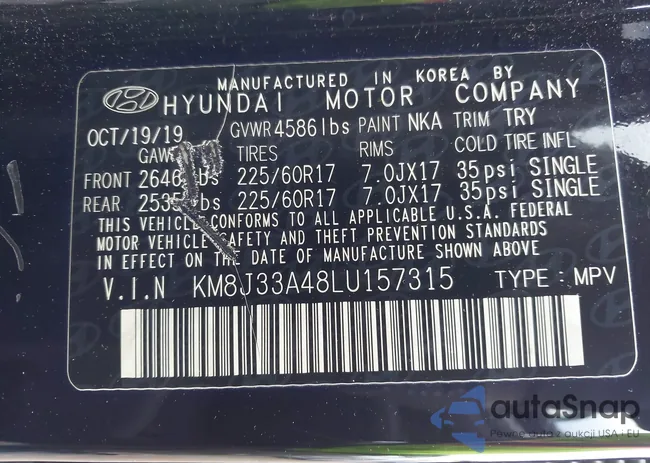 KM8J33A48LU157315: 44093963