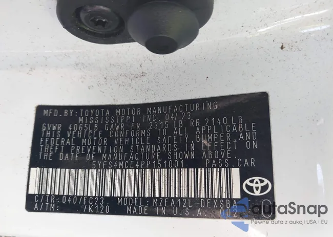 5YFS4MCE4PP151001: 44094017