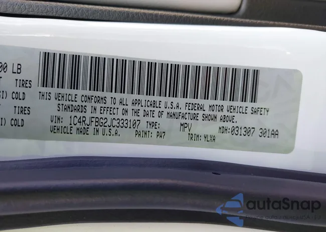 1C4RJFBG2JC333107: 44093312