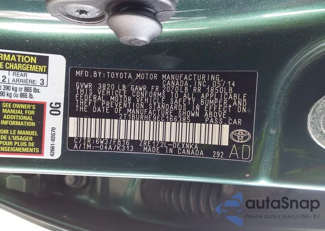 2T1BURHE9EC166385: 44093348