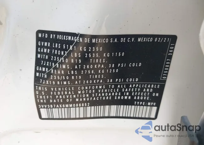 3VV3B7AX6MM086852: 44093390