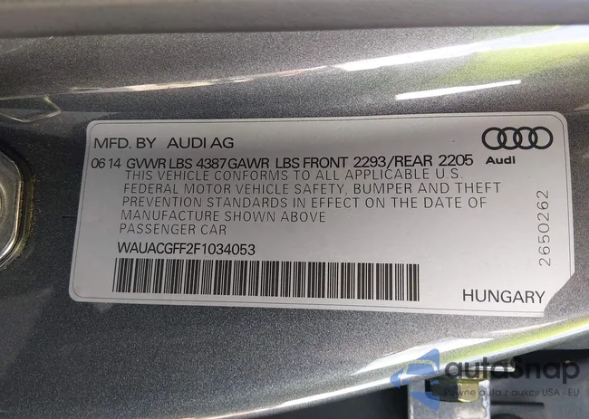 WAUACGFF2F1034053: 44093415