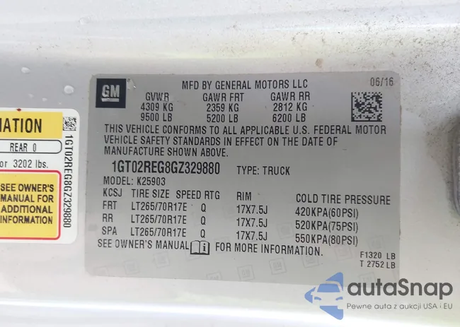 1GT02REG8GZ329880: 44093521