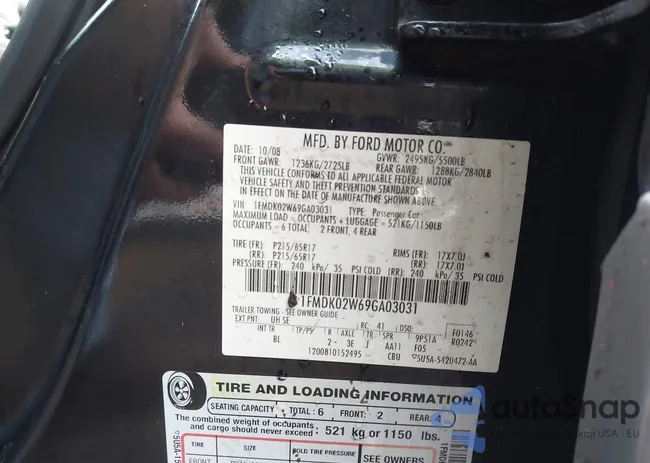 1FMDK02W69GA03031: 44094561