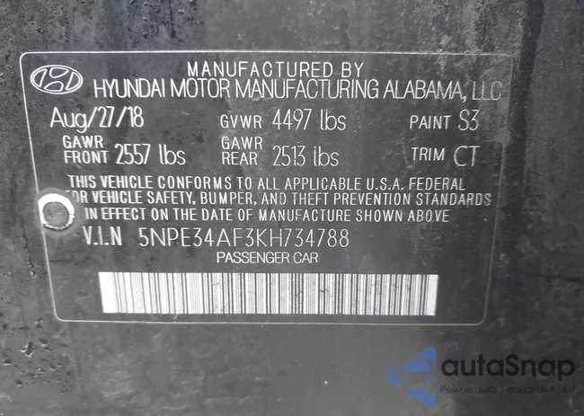 5NPE34AF3KH734788: 44094647