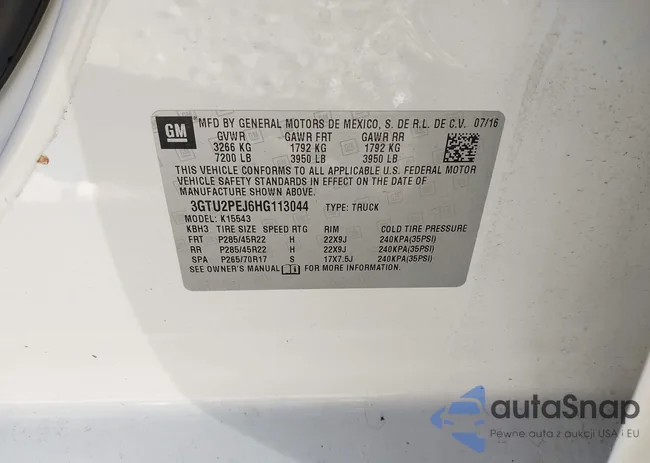 3GTU2PEJ6HG113044: 44094691