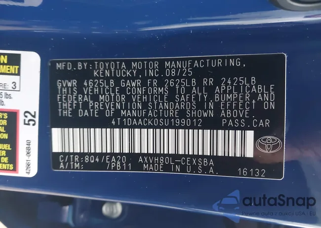 4T1DAACK0SU199012: 44094759