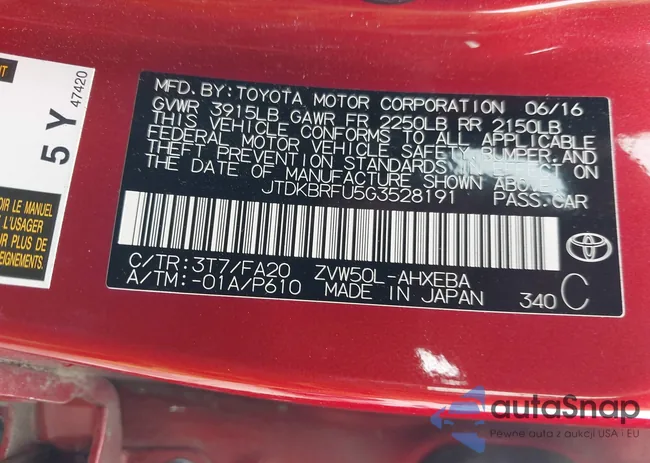 JTDKBRFU5G3528191: 44094761